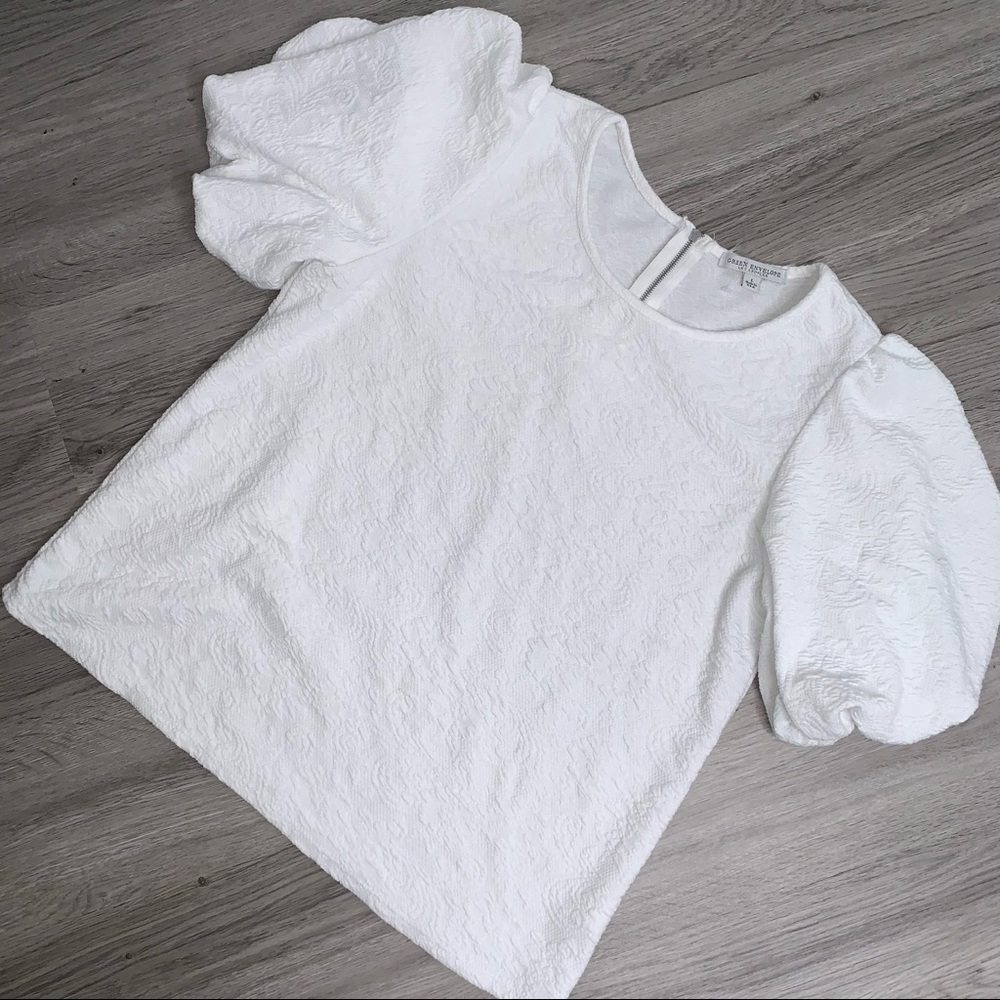White Blouse size large from Green Envelope